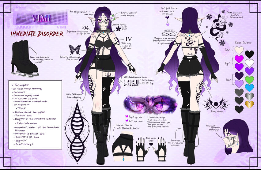 Immediate Disorder VIMI reference sheet by @VIMIisreal