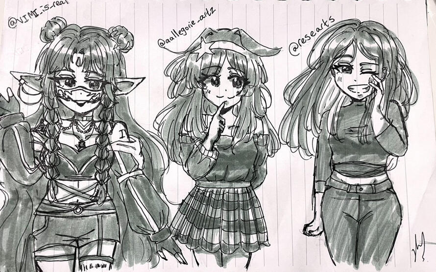 Traditional art by @Mellosmello2002