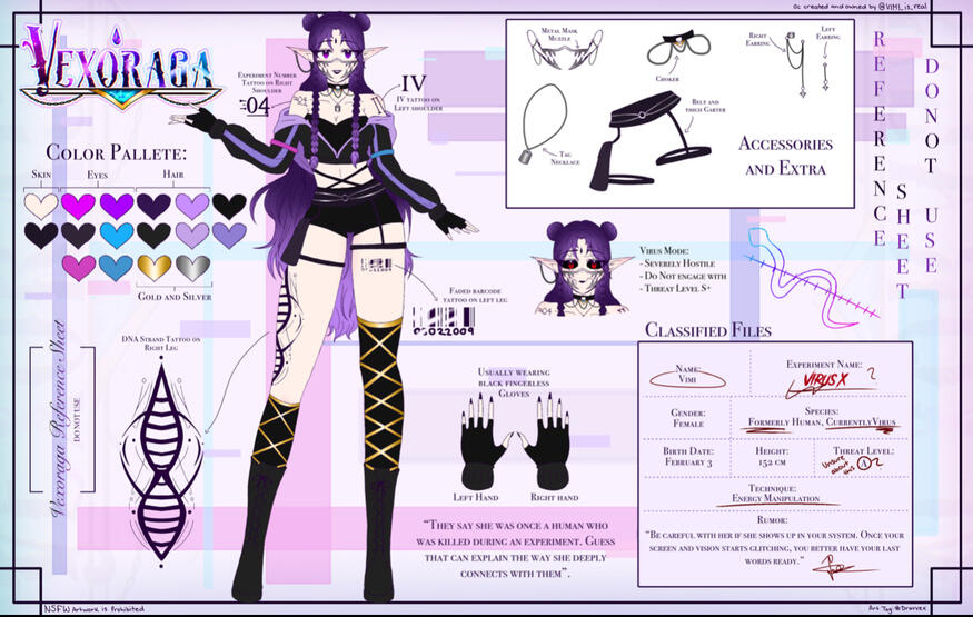 Reference Sheet 01 by @VIMIisreal