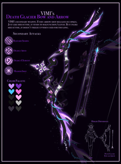 Death Galcier Bow and Arrow by @VIMIisreal