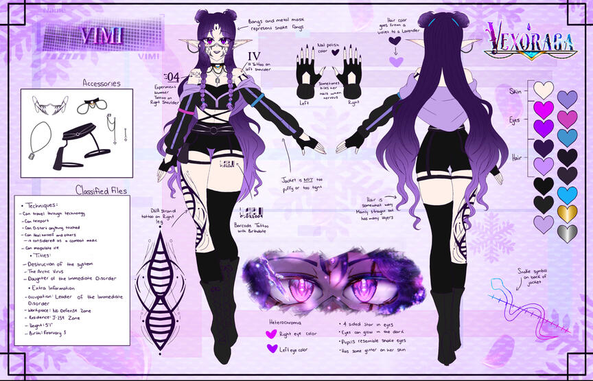Reference Sheet 02 by @VIMIisreal