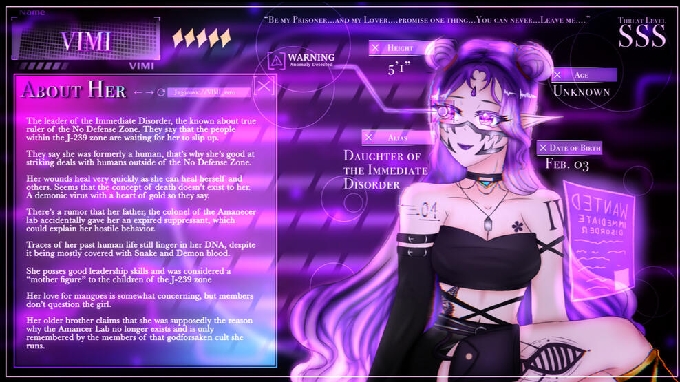 Character Profile by @VIMIisreal